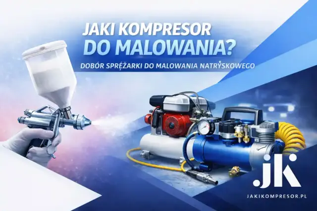 Jaki kompresor do malowania? Zobacz sprzęt do malowania natryskowego: pistolet i dwa kompresory.
